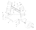 Page H Diagram and Parts List for LR120 LR 120 954001242B -1995-02 Husqvarna Lawn Tractor