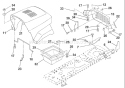 Page J Diagram and Parts List for LR120 LR 120 954830051A -1995-08 Husqvarna Lawn Tractor