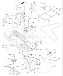 Page K Diagram and Parts List for LR120 LR 120 954830051A -1995-08 Husqvarna Lawn Tractor