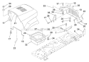 Page J Diagram and Parts List for LR120 LR 120 954830051B -1996-05 Husqvarna Lawn Tractor