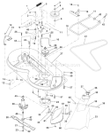 Page K Diagram and Parts List for LR120 LR 120 954830051B -1996-05 Husqvarna Lawn Tractor