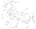 Page L Diagram and Parts List for LR120 LR 120 954830051B -1996-05 Husqvarna Lawn Tractor