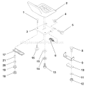 Page M Diagram and Parts List for LR120 LR 120 954830051B -1996-05 Husqvarna Lawn Tractor