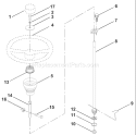Page O Diagram and Parts List for LR120 LR 120 954830051B -1996-05 Husqvarna Lawn Tractor