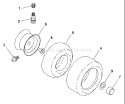 Page Q Diagram and Parts List for LR120 LR 120 954830051B -1996-05 Husqvarna Lawn Tractor