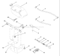 Page C Diagram and Parts List for LR120 LR 120 954830051B -1996-05 Husqvarna Lawn Tractor