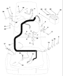 Page E Diagram and Parts List for LR120 LR 120 954830051B -1996-05 Husqvarna Lawn Tractor