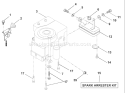 Page F Diagram and Parts List for LR120 LR 120 954830051B -1996-05 Husqvarna Lawn Tractor