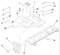 Page G Diagram and Parts List for LR120 LR 120 954830051B -1996-05 Husqvarna Lawn Tractor