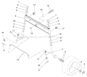 Page H Diagram and Parts List for LR120 LR 120 954830051B -1996-05 Husqvarna Lawn Tractor