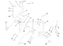 Page K Diagram and Parts List for LR121 LR 121 954140001B -1997-12 Husqvarna Lawn Tractor