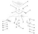 Page M Diagram and Parts List for LR121 LR 121 954140001B -1997-12 Husqvarna Lawn Tractor