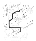 Page D Diagram and Parts List for LR121 LR 121 954140001B -1997-12 Husqvarna Lawn Tractor