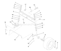 Page G Diagram and Parts List for LR121 LR 121 954140001B -1997-12 Husqvarna Lawn Tractor