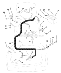 Page E Diagram and Parts List for LR121 LR 121 954140001B -1998-02 Husqvarna Lawn Tractor