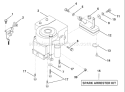 Page F Diagram and Parts List for LR121 LR 121 954140001B -1998-02 Husqvarna Lawn Tractor