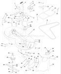 Page J Diagram and Parts List for LR122 LR 122 954140014B -1999-03 Husqvarna Lawn Tractor