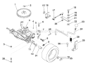 Page O Diagram and Parts List for LR122 LR 122 954140014B -1999-03 Husqvarna Lawn Tractor