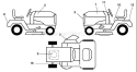 Page C Diagram and Parts List for LR122 LR 122 954140014B -1999-03 Husqvarna Lawn Tractor