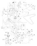 Page J Diagram and Parts List for LR122 LR 122 954140105A -1999-09 Husqvarna Lawn Tractor