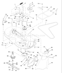 Page J Diagram and Parts List for LR122 LR 122 954140105B -2000-01 Husqvarna Lawn Tractor