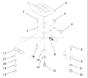 Page L Diagram and Parts List for LR122 LR 122 954140105B -2000-01 Husqvarna Lawn Tractor