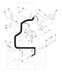 Page D Diagram and Parts List for LR122 LR 122 954140105B -2000-01 Husqvarna Lawn Tractor