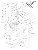 Page J Diagram and Parts List for LR125 LR 125 954001202C -1995-03 Husqvarna Lawn Tractor