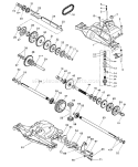 Page P Diagram and Parts List for LR125 LR 125 954001202C -1995-03 Husqvarna Lawn Tractor
