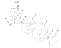 Page Q Diagram and Parts List for LR125 LR 125 954001202C -1995-03 Husqvarna Lawn Tractor