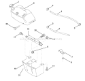 Page B Diagram and Parts List for LR125 LR 125 954001202C -1995-03 Husqvarna Lawn Tractor