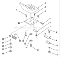 Page M Diagram and Parts List for LR12 LR 12 HAR1236A -954000752 -1994-05 Husqvarna Lawn Tractor