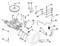 Page P Diagram and Parts List for LR12 LR 12 HAR1236A -954000752 -1994-05 Husqvarna Lawn Tractor