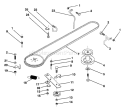 Part Location Diagram of 532142240 Husqvarna Keeper,Belt Left Hand Front