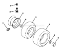 Page Q Diagram and Parts List for LR12 LR 12 HC12R38D -954002701 -1996-01 Husqvarna Lawn Tractor