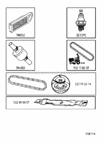 Part Location Diagram of 394358 Husqvarna 