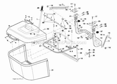 Part Location Diagram of 532416257 Husqvarna Seal.Bagger.Crd