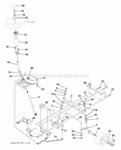 Part Location Diagram of 532406013 Husqvarna Bushing, Axle Cast