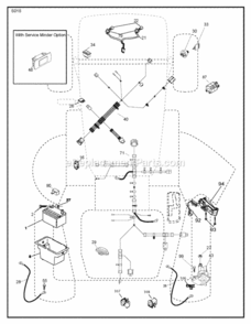 Part Location Diagram of 532174814 Husqvarna 1/4-20 U Nut
