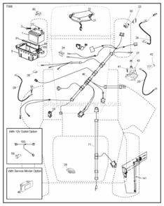 Part Location Diagram of 532421225 Husqvarna KIT.G700/G730.ROS.SERV(71750)