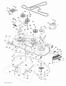 Mower_Deck__Cutting_Deck Diagram and Parts List for LT2227A2 2012-08 Husqvarna Lawn Tractor