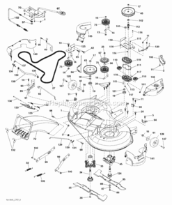 Mower_Deck__Cutting_Deck Diagram and Parts List for LT2316CMA2 2011-01 Husqvarna Lawn Tractor