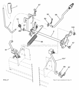 Mower_Lift__Deck_Lift Diagram and Parts List for LT2316CMA2 2011-01 Husqvarna Lawn Tractor
