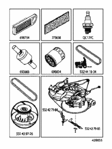 Part Location Diagram of 273638 Husqvarna Filter-Pre Cleaner