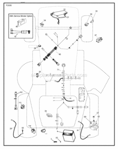 Electrical Diagram and Parts List for LT2317CMA2 96051004400 2012-01 Husqvarna Lawn Tractor