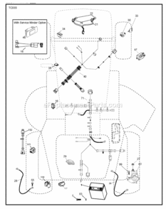 Electrical Diagram and Parts List for LT2317CMA 96051002102 2012-08 Husqvarna Lawn Tractor