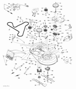 Mower_Deck__Cutting_Deck Diagram and Parts List for LT2317CMA 96051002102 2012-08 Husqvarna Lawn Tractor