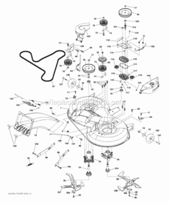 Mower_Deck__Cutting_Deck Diagram and Parts List for LT2323CMA2 2012-02 Husqvarna Lawn Tractor