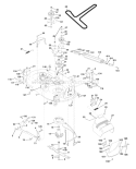 Page F Diagram and Parts List for 130 LTH  954140005K -1999-03 Husqvarna Lawn Tractor