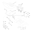Page H Diagram and Parts List for 130 LTH  954140005K -1999-03 Husqvarna Lawn Tractor